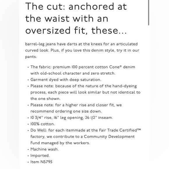 Madewell Darted Barrel Leg Jeans in driftwood brown - Picture 5 of 7